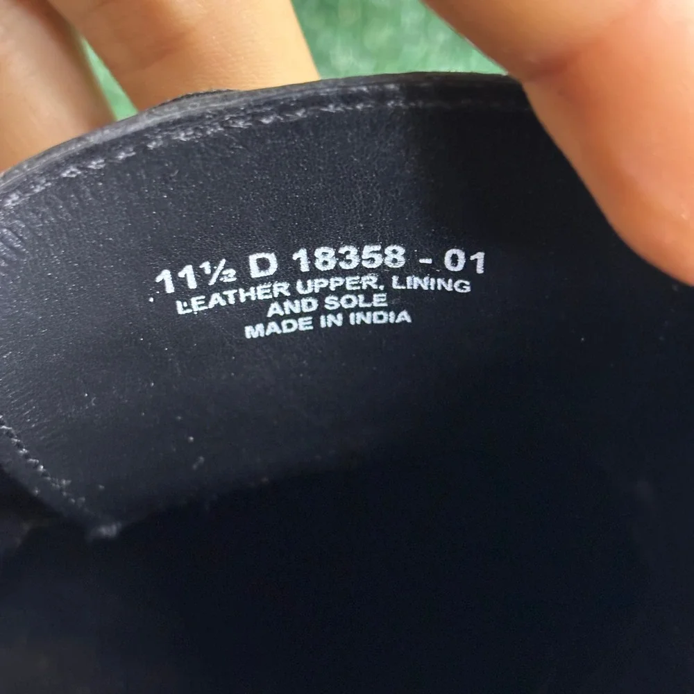Florsheim 18358-01 Cap Toe Leather Oxford Formal Dress Shoe Black Mens Sz 11.5 D